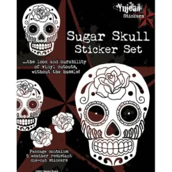 White Sugar Skull Stickers