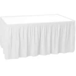 White Table Skirt