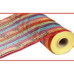 Wide Foil Stripe Mesh Roll