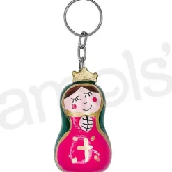 Wooden Virgen Keyring