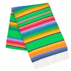 6.75' x 5' Neon Green Serape