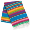 6.75' x 5' Neon Turquoise Serape