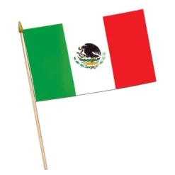 4"x 6" Rayon Mexican Flags