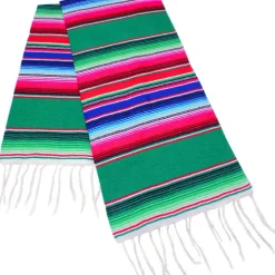 6.75' x 5' Serape Emerald Green
