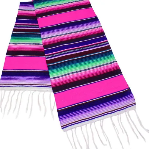 6.75' x 5' Serape Hot Pink