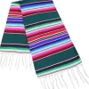 6.75' x 5' Serape Hunter Green