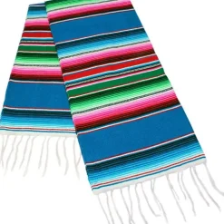 6.75' x 5' Serape Turquoise
