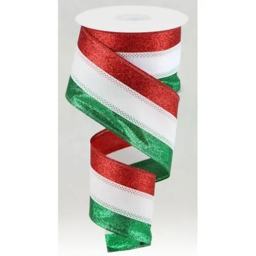 2.5"x 10yd Red White Emerald