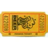 Yellow Beer Ticket Roll