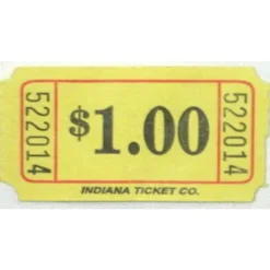 Yellow Dollar Ticket Roll